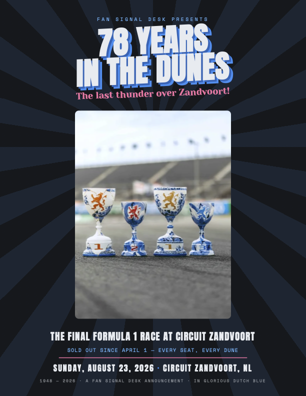 Zandvoort, the fourth and last Royal Delft trophy!